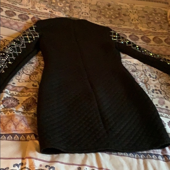 Iridescent black studded mini dress - Picture 2 of 5